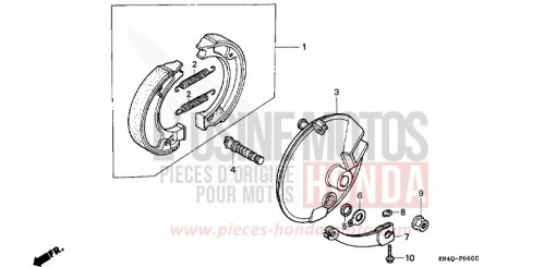 FRONT BRAKE PANEL XR100RX de 1999
